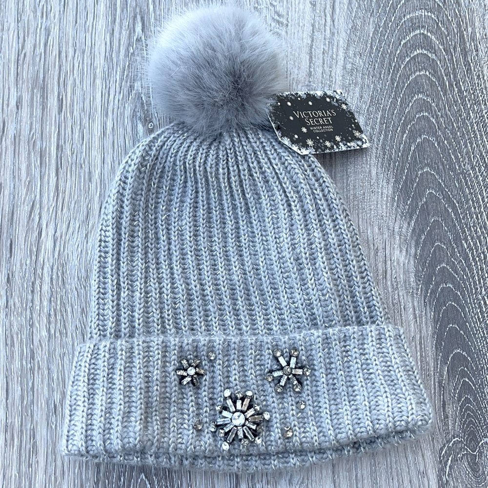 Victoria Secret winter jeweled beanie